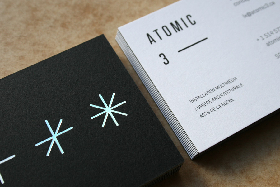 3399 : ATOMIC3 - Identité, papeterie et site web.